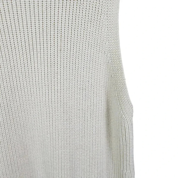 Michael Kors Sleeveless Tunic Mock Neck Ivory Cream Sweater Dress Size Small - Picture 6 of 11